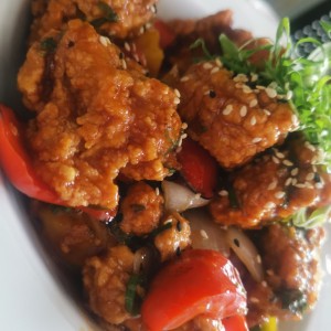 Pollo agridulce