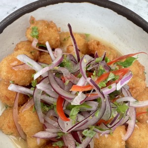 Ceviche Frito de Langostino