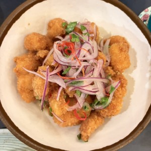 Ceviche Frito de Langostino
