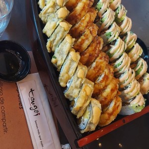 Yasai roll, Canalero roll, Tori BBq roll