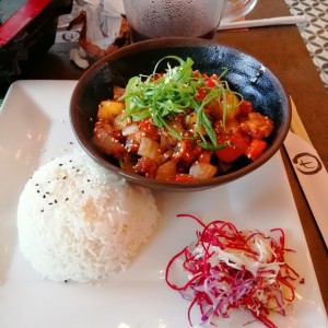 Pollo agridulce
