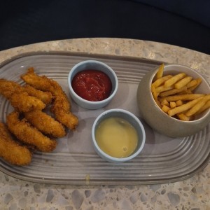 Tori fingers con papas fritas - menu kids
