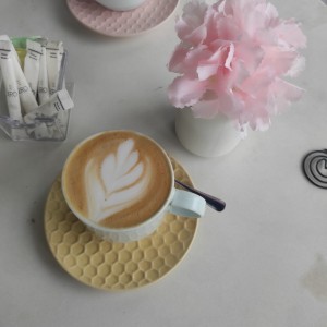 cappuccino con leche de coco