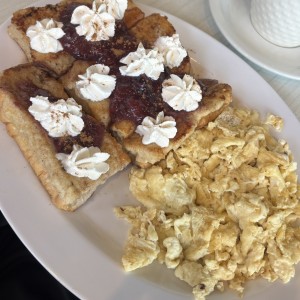 Blueberry and lemon french toast