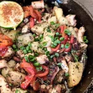 pulpo al carbon