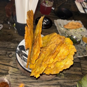Patacones con salsa sexy