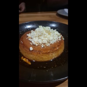 Flan de café con queso blanco
