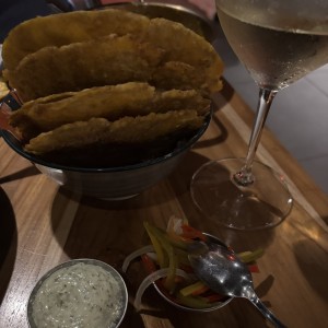 Patacones con salsa sexy