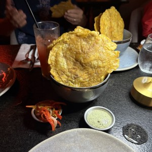 Patacones con salsa sexy