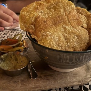 Patacones con salsa sexy