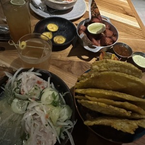 Ceviches - Saus - Patacones Sexy - Tasajo