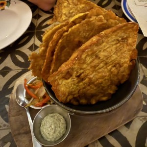Patacones con salsa sexy