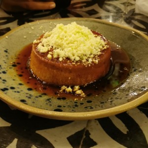 Flan de cafe con queso blanco