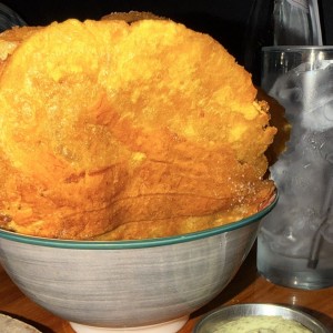 Patacones con salsa sexy