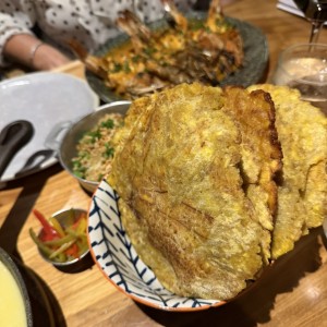 Patacones con salsa sexy