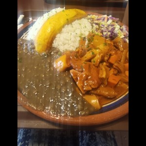 Arroz con  mondongo y Lentejas 