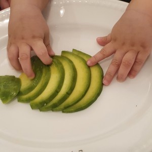 porcion de aguacates