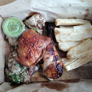 Pollo Asado y chuleta