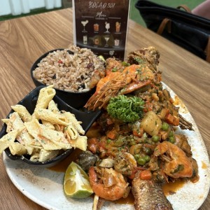 Pescado frito, a lo macho