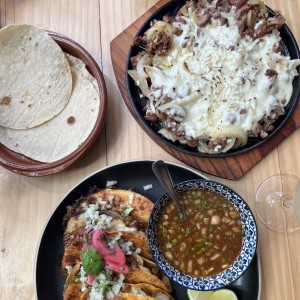 Tacos y fajitas