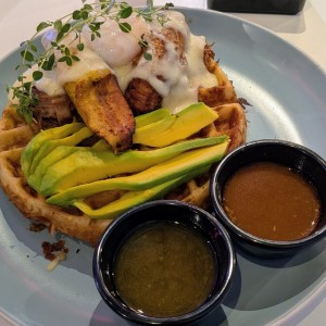 Birria waffle