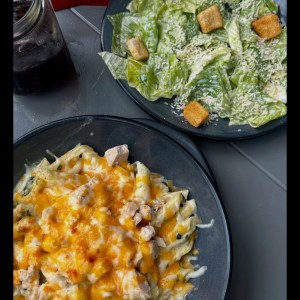 Grilled Chicken & Spinach Alfredo Bowl