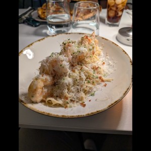 Platos - Fettuccini con scampi