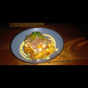 Huevos rotos.