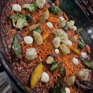 Socarrat de vegetales