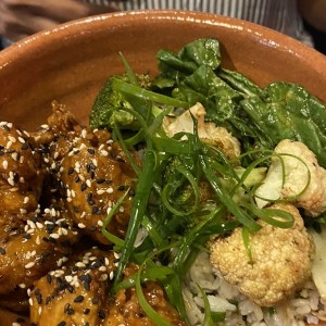Orange chicken bowl