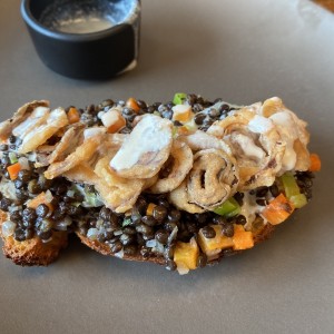 Tostda de lenteja