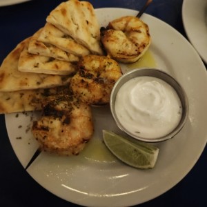 Kalamakia de langostinos