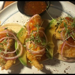SHRIMP TACOS