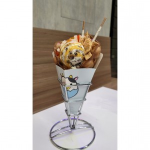 waffle egg y Gelato