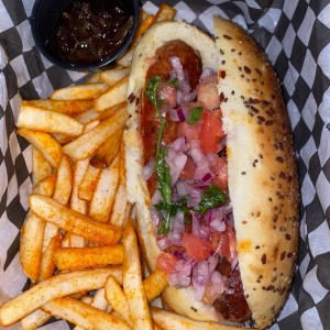 choripan Argentino en pan Chia 