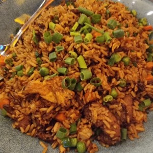 arroz frito con carne