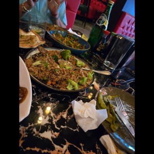 arroz frito vegetariano