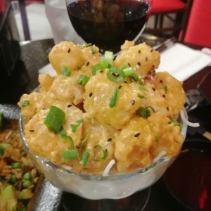 Camarones tempura