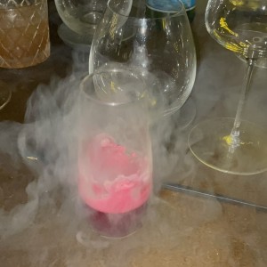 Bebida de zaril toque de genjibre y nitrogeno