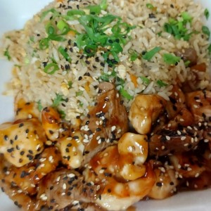 mixto con arroz frito