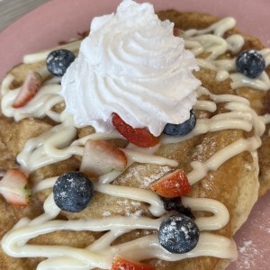 Cinnamon roll pancaques