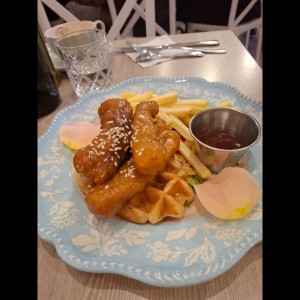 Orange chicken fingers