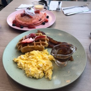 Pancakes de rosas