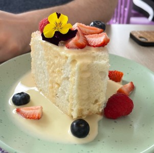 Angel Cake salsa de vainilla