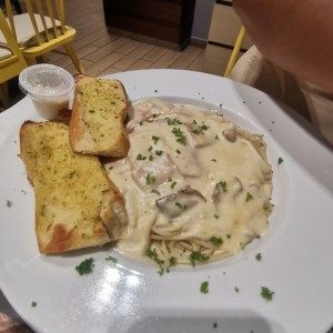 Alfredo con jamon