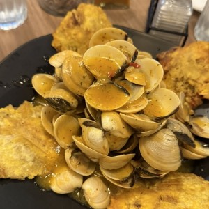 Almejas al ajillo