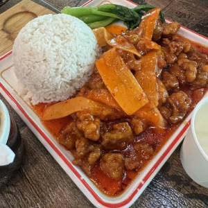 Pollo agridulce 