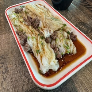 Cheong fun de carne