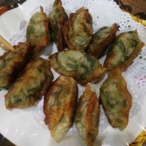 Dumpling de puerco frito