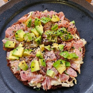 pizza sushi atun trufado